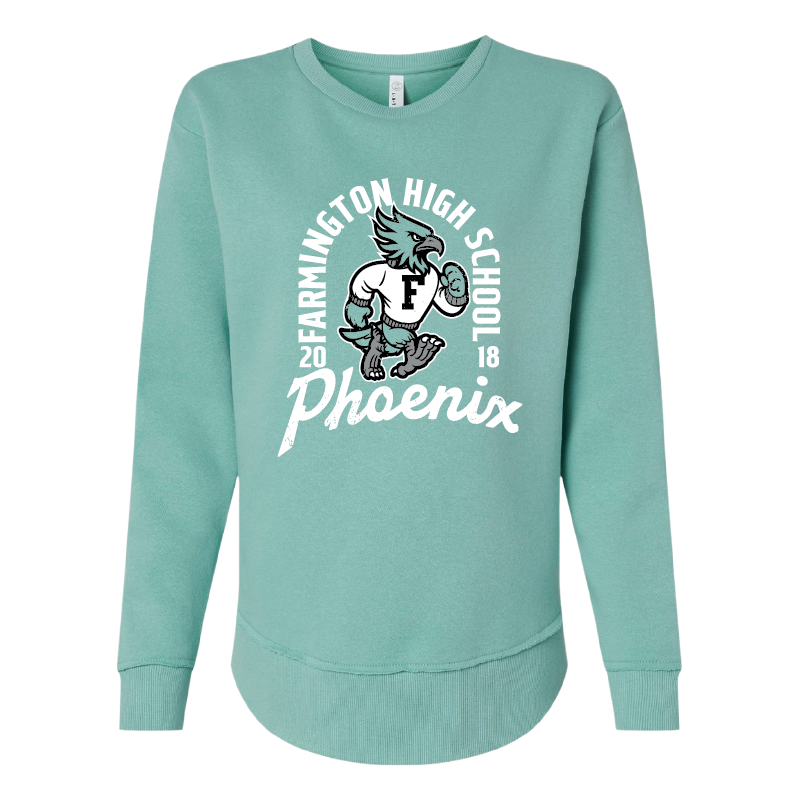 Farmington High School Phoenix Vintage Mascot - Womens Crewneck