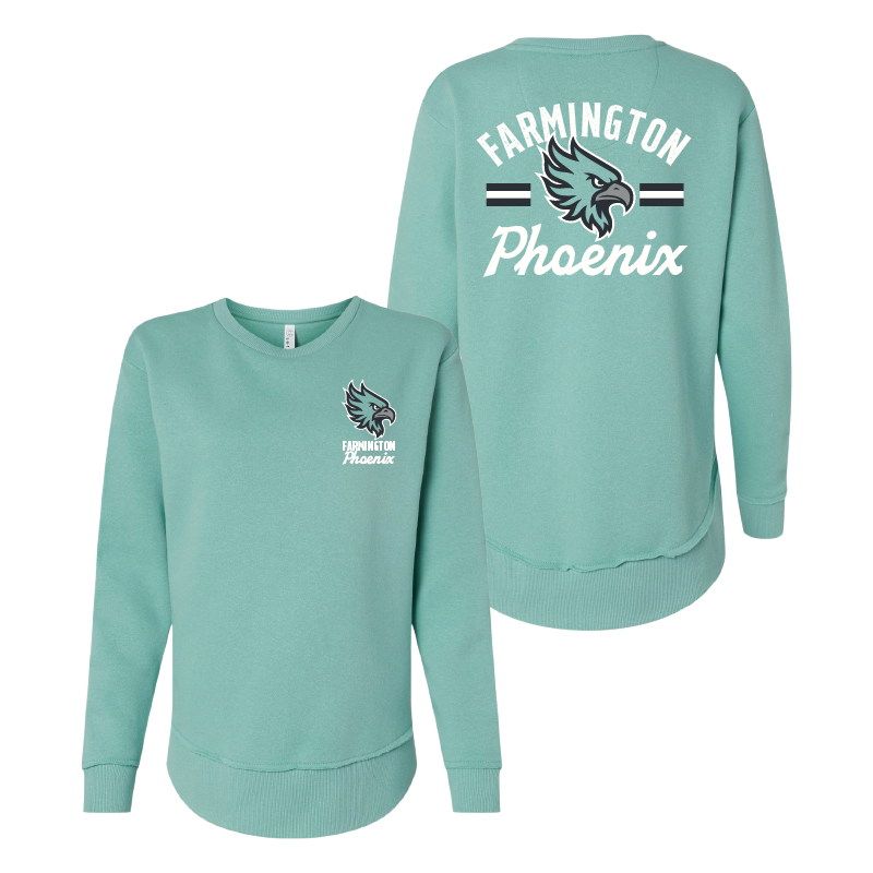 Farmington Phoenix Vintage Mascot Womens Crewneck