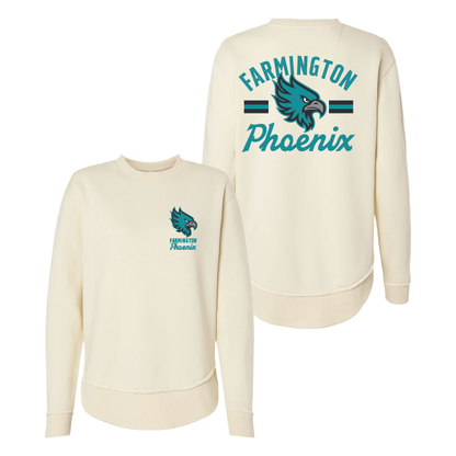 Farmington Phoenix Vintage Mascot Womens Crewneck