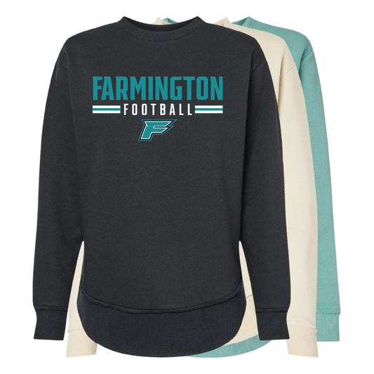 Farmington Football Stripe - Womens Crewneck