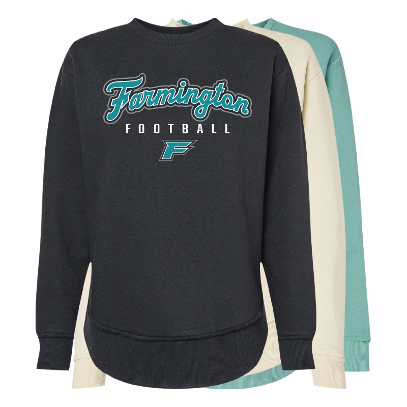 Farmington Football Script - Womens Crewneck