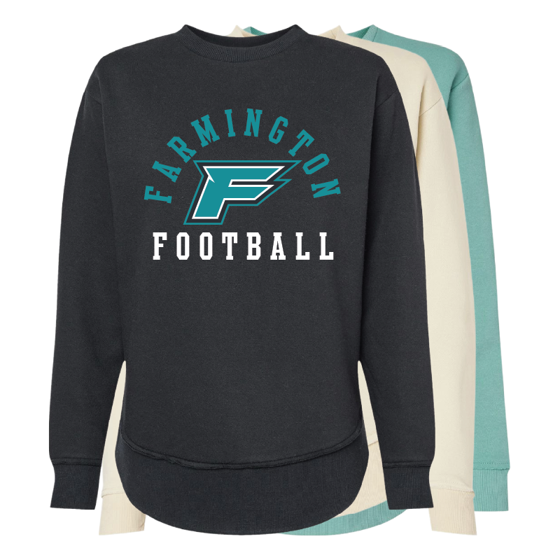 Farmington Football Arched - Womens Crewneck