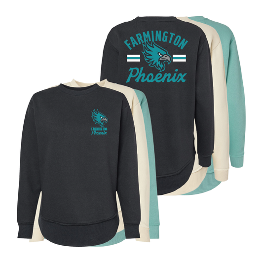 Farmington Phoenix Vintage Mascot Womens Crewneck