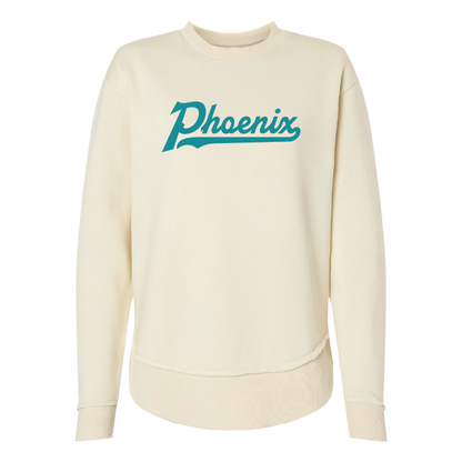 Phoenix Single Color Script - Womens Crewneck