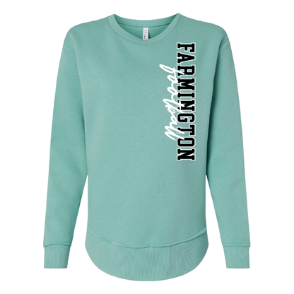 Farmington Football Vertical - Womens Crewneck