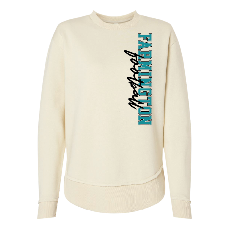 Farmington Football Vertical - Womens Crewneck