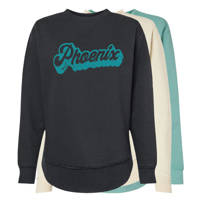 Retro Script - Womens Crewneck