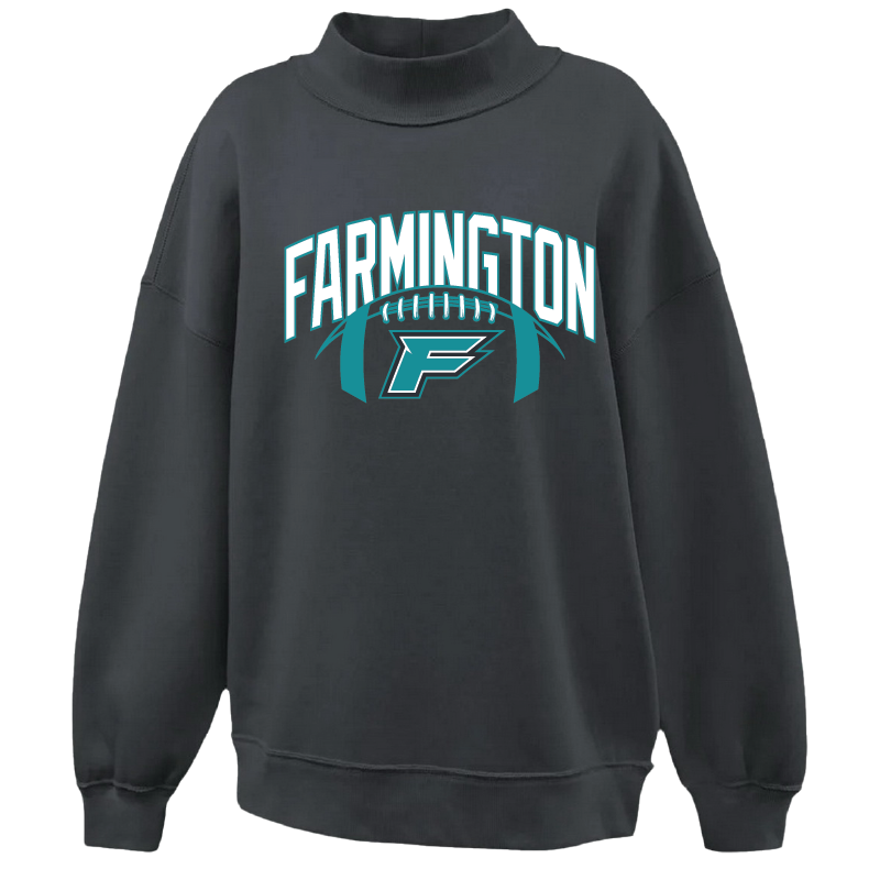 Farmington Arch w/ Football - Womens Mockneck