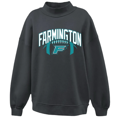 Farmington Arch w/ Football - Womens Mockneck