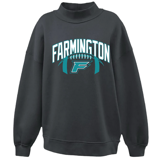 Farmington Arch w/ Football - Womens Mockneck