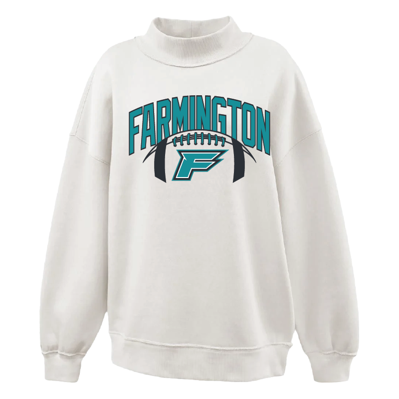 Farmington Arch w/ Football - Womens Mockneck