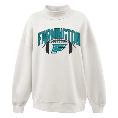 Farmington Arch w/ Football - Womens Mockneck