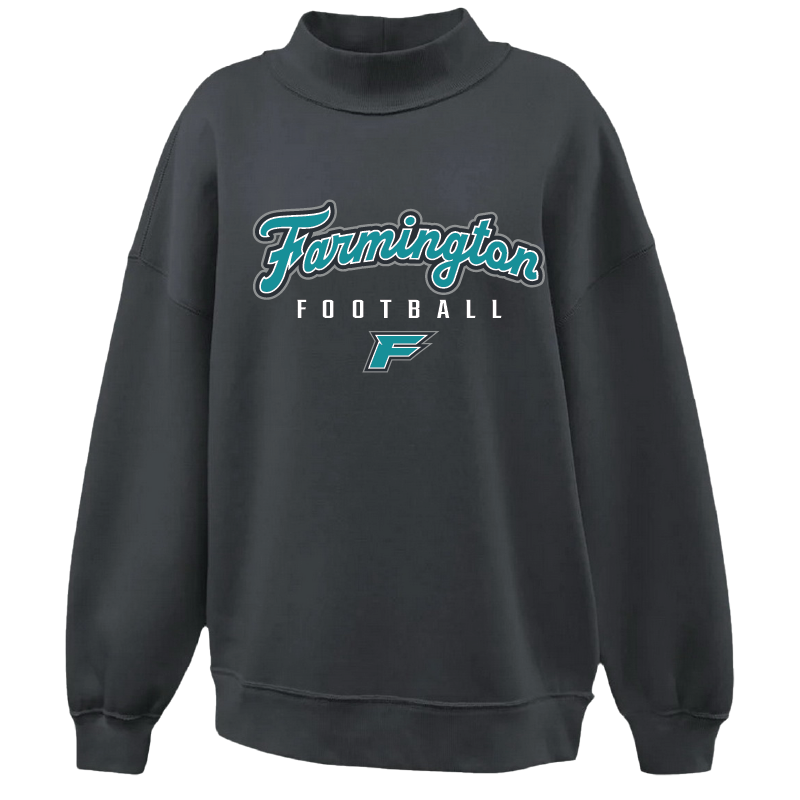 Farmington Football Script - Womens Mockneck