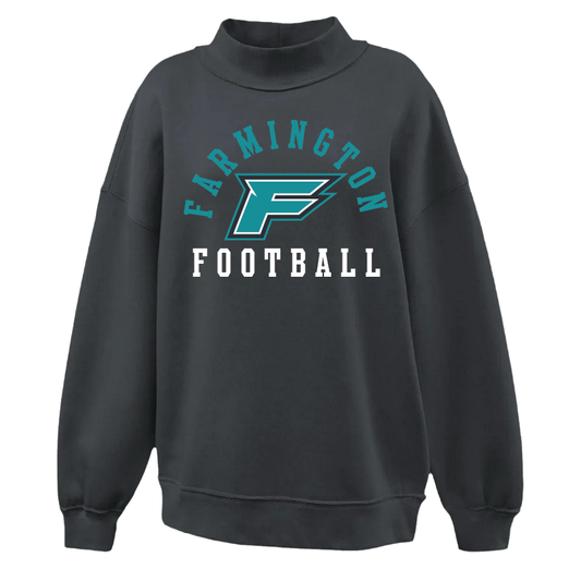 Farmington Football Arched - Womens Mockneck