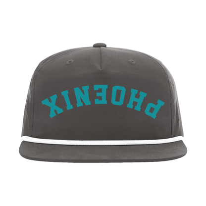 Upside Down - 5 Panel High Profile Relaxed Cotton Blend Rope Hat