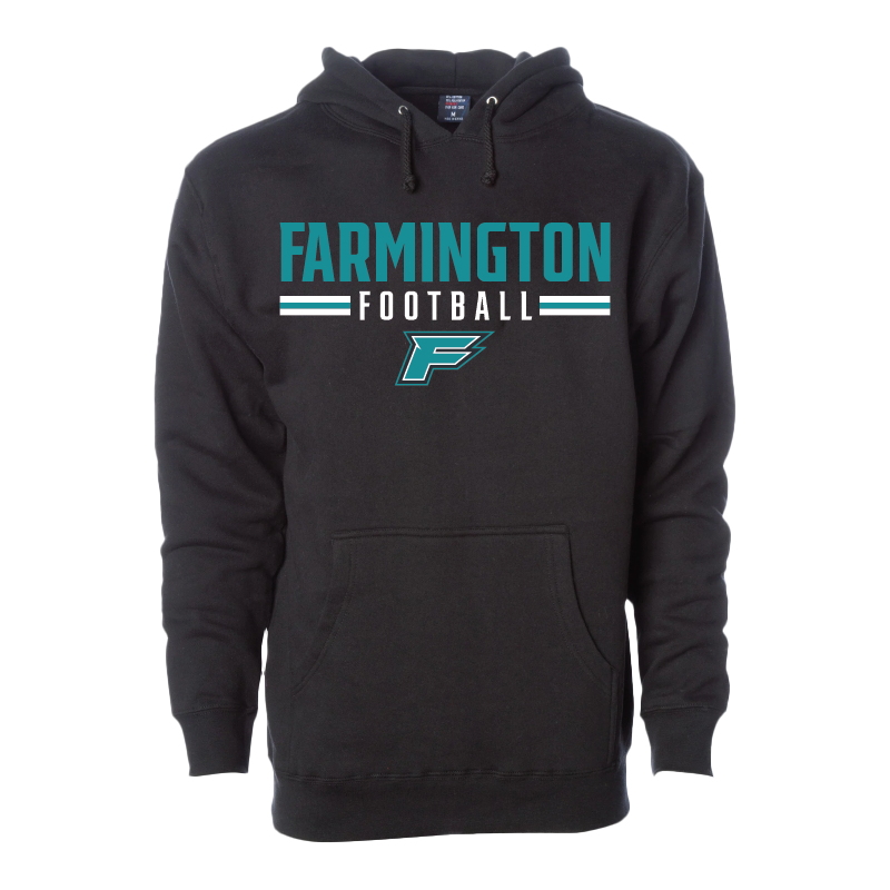 Farmington Football Stripe - Mens/Unisex Hoodie