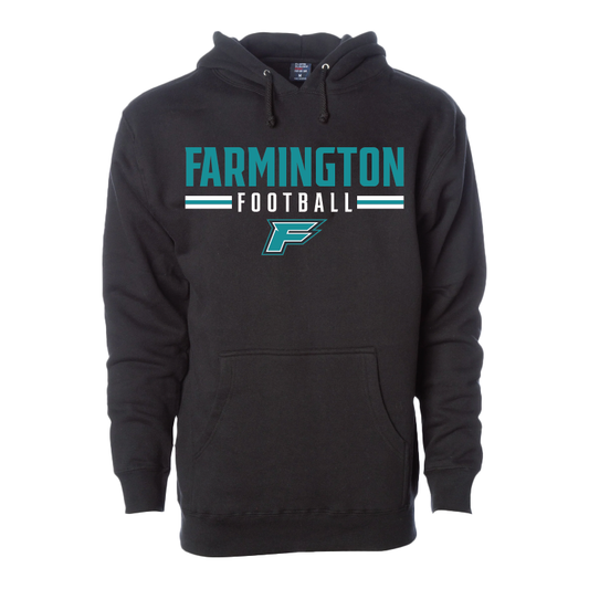 Farmington Football Stripe - Mens/Unisex Hoodie