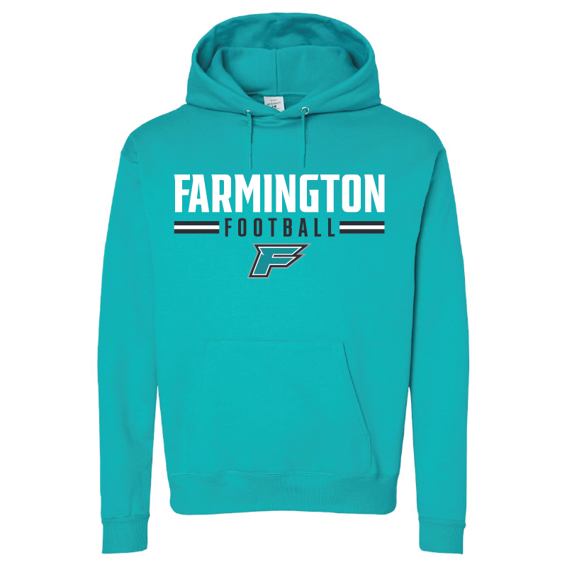 Farmington Football Stripe - Mens/Unisex Hoodie