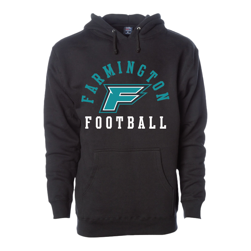 Farmington Football Arched - Mens/Unisex Hoodie