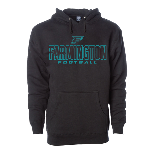 Farmington Football Outlined - Mens/Unisex Hoodie