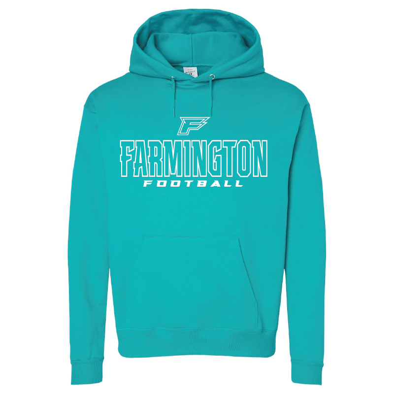 Farmington Football Outlined - Mens/Unisex Hoodie