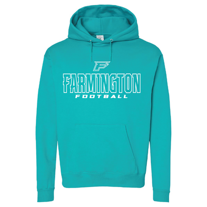 Farmington Football Outlined - Mens/Unisex Hoodie