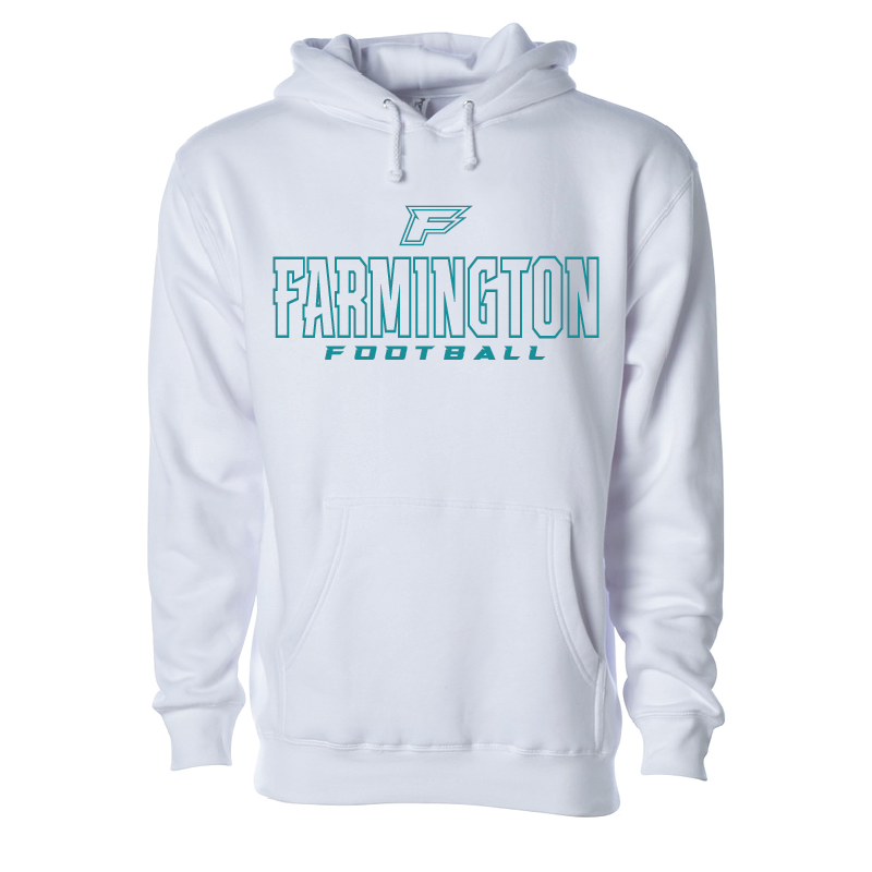 Farmington Football Outlined - Mens/Unisex Hoodie
