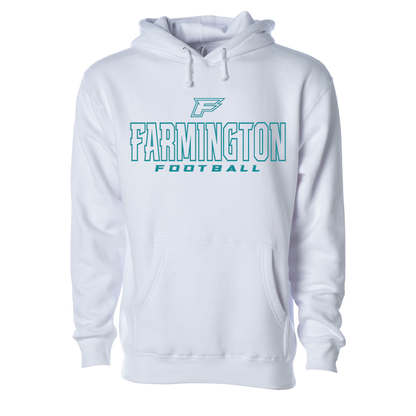 Farmington Football Outlined - Mens/Unisex Hoodie