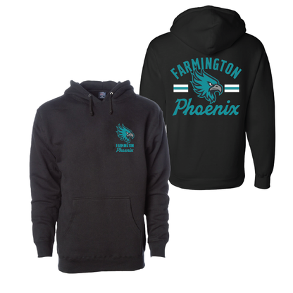 Farmington Phoenix Vintage Mascot  - Mens/Unisex Hoodie