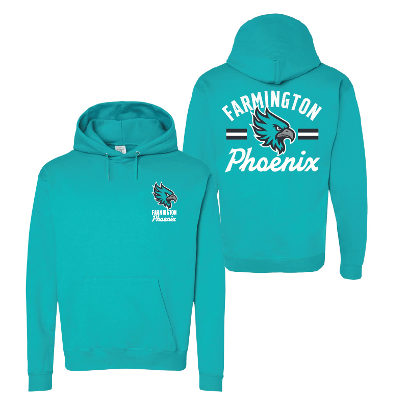Farmington Phoenix Vintage Mascot  - Mens/Unisex Hoodie