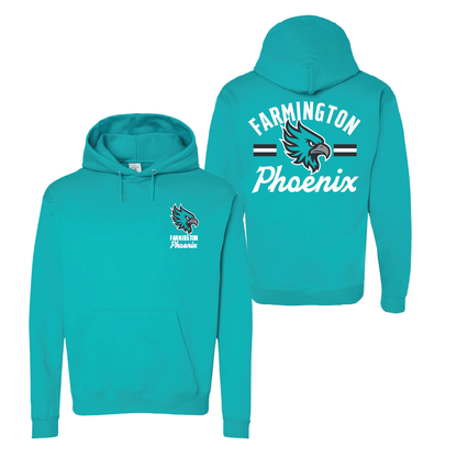 Farmington Phoenix Vintage Mascot  - Mens/Unisex Hoodie