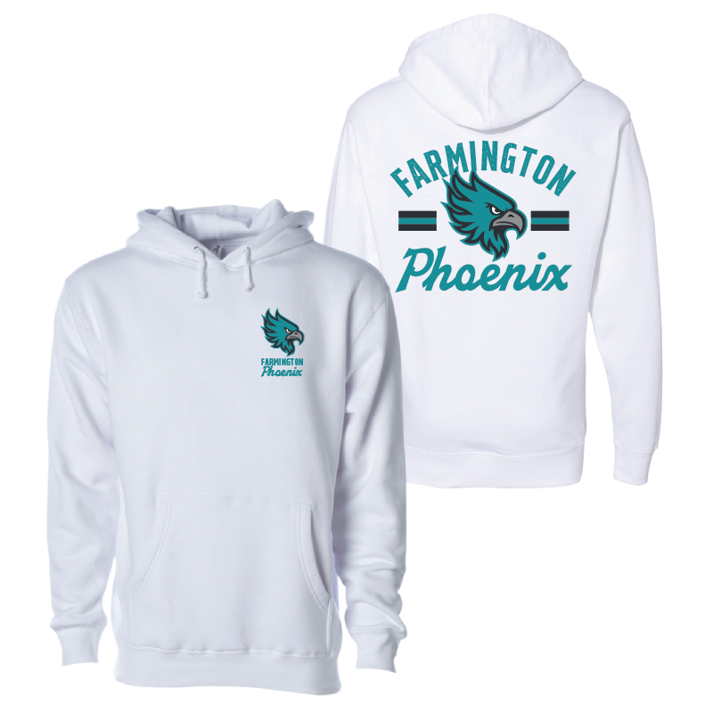 Farmington Phoenix Vintage Mascot  - Mens/Unisex Hoodie