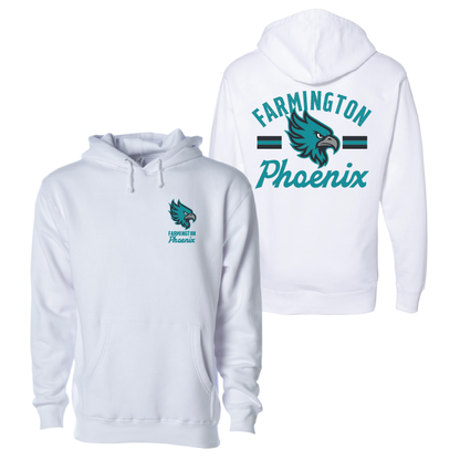 Farmington Phoenix Vintage Mascot  - Mens/Unisex Hoodie