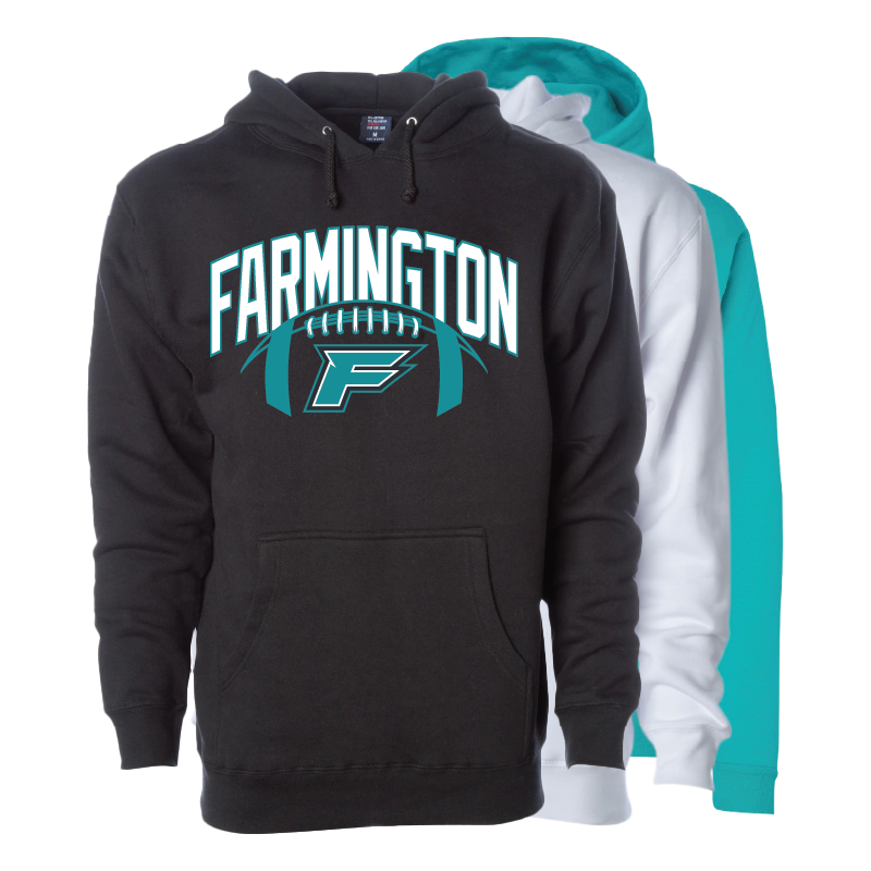 Farmington Arch w/ Football - Mens/Unisex Hoodie