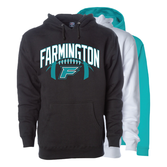 Farmington Arch w/ Football - Mens/Unisex Hoodie