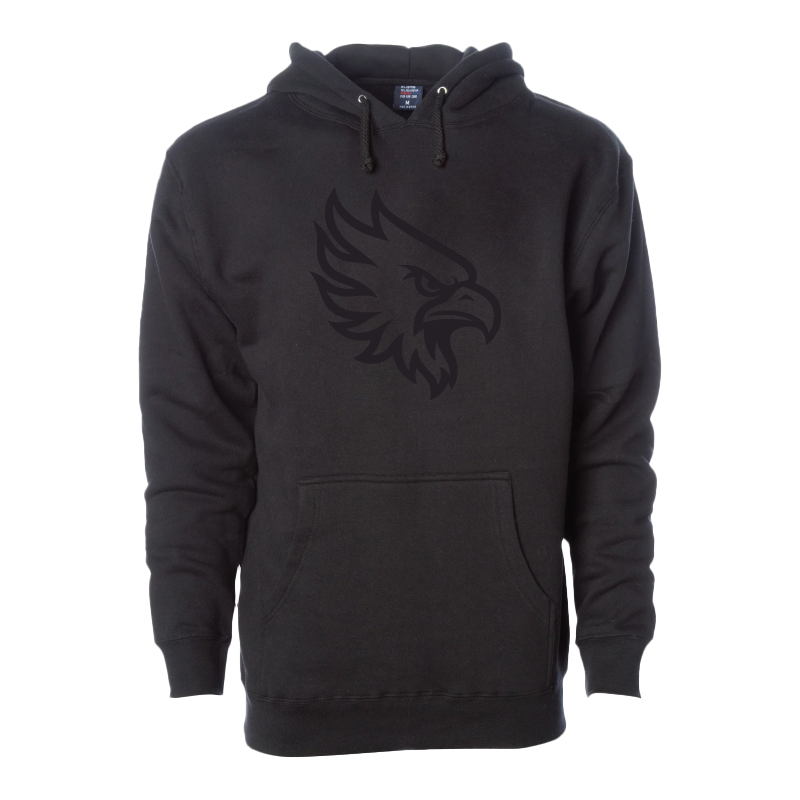 Vintage Phoenix Head Monochrome - Mens/Unisex Hoodie