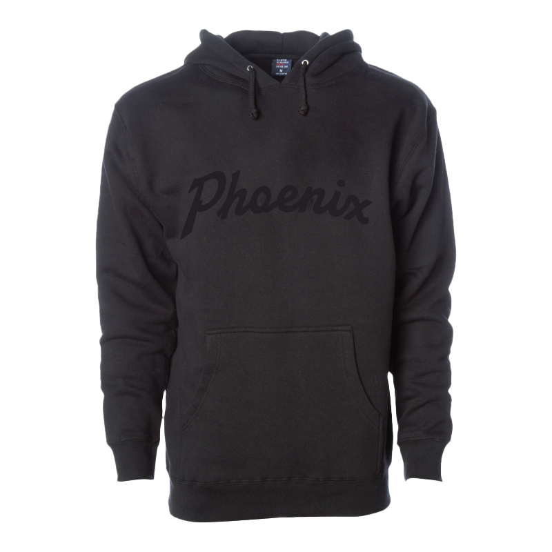 Phoenix Script Monochrome - Mens/Unisex Hoodie