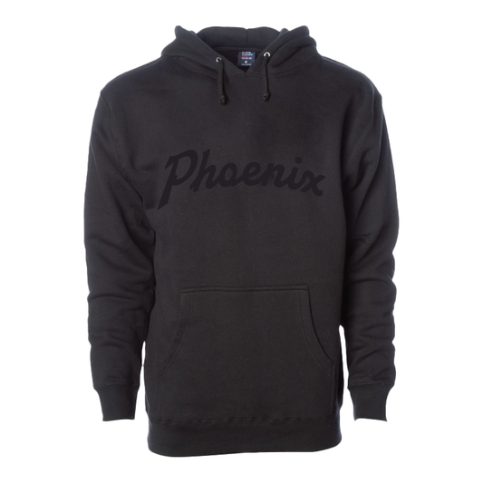 Phoenix Script Monochrome - Mens/Unisex Hoodie