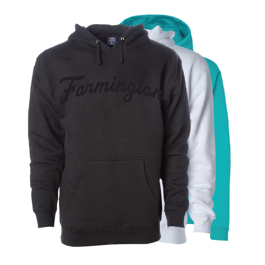 Farmington Script Monochrome - Mens/Unisex Hoodie