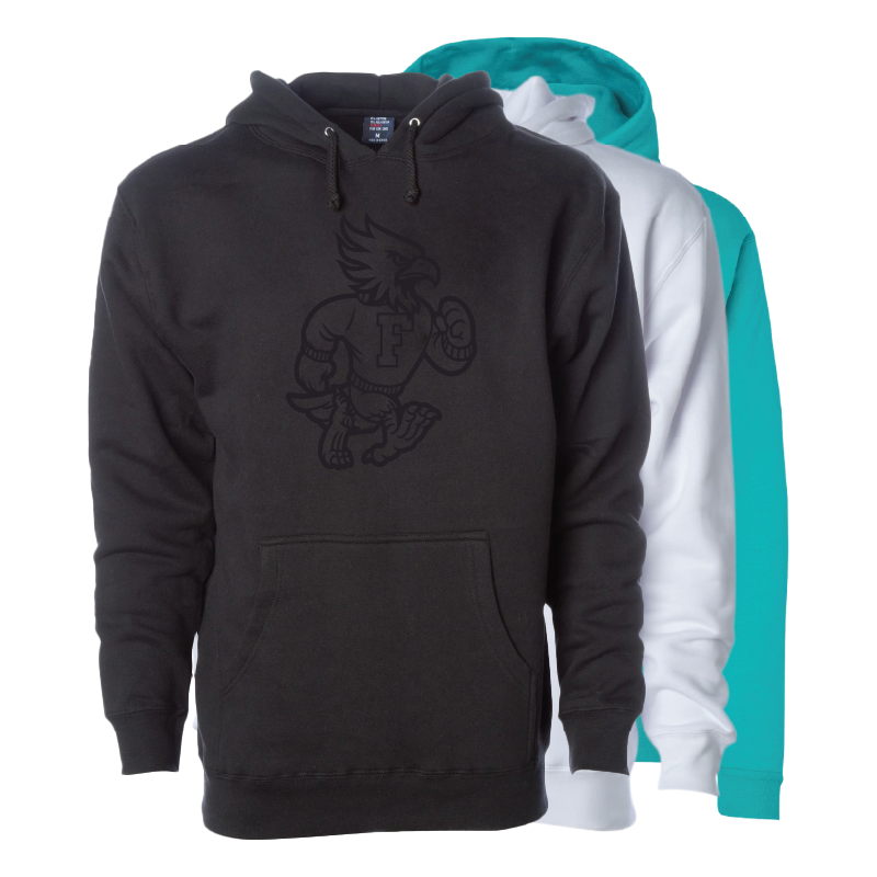 Vintage Phoenix Monochrome - Mens/Unisex Hoodie
