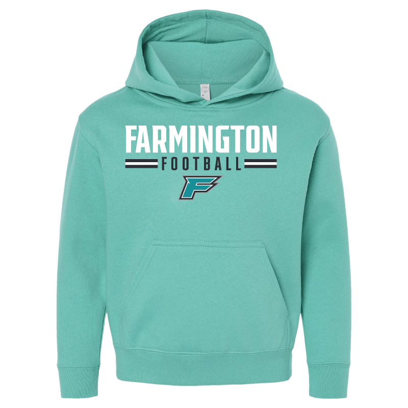 Farmington Football Stripe - Youth Hoodie