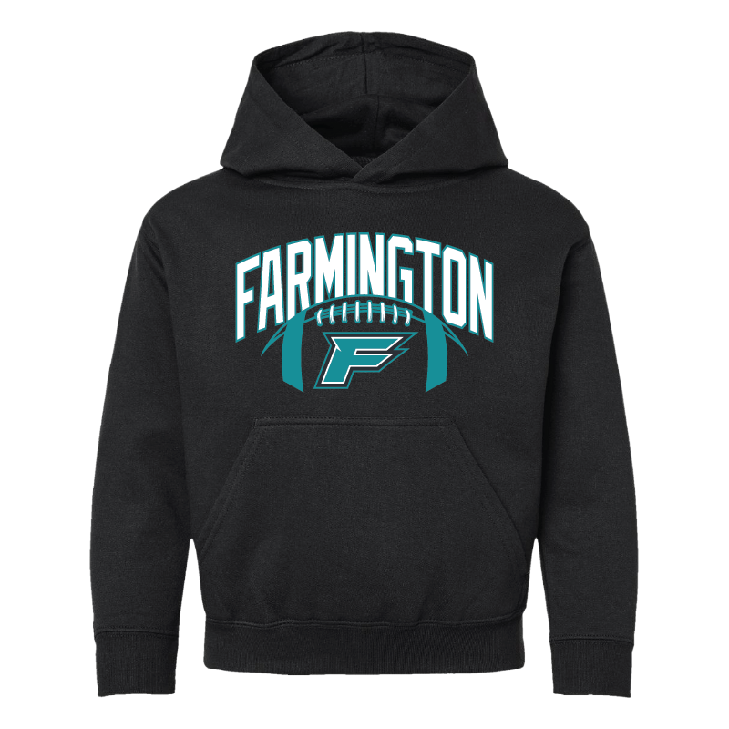 Farmington Arch w/ Football - Youth Hoodie