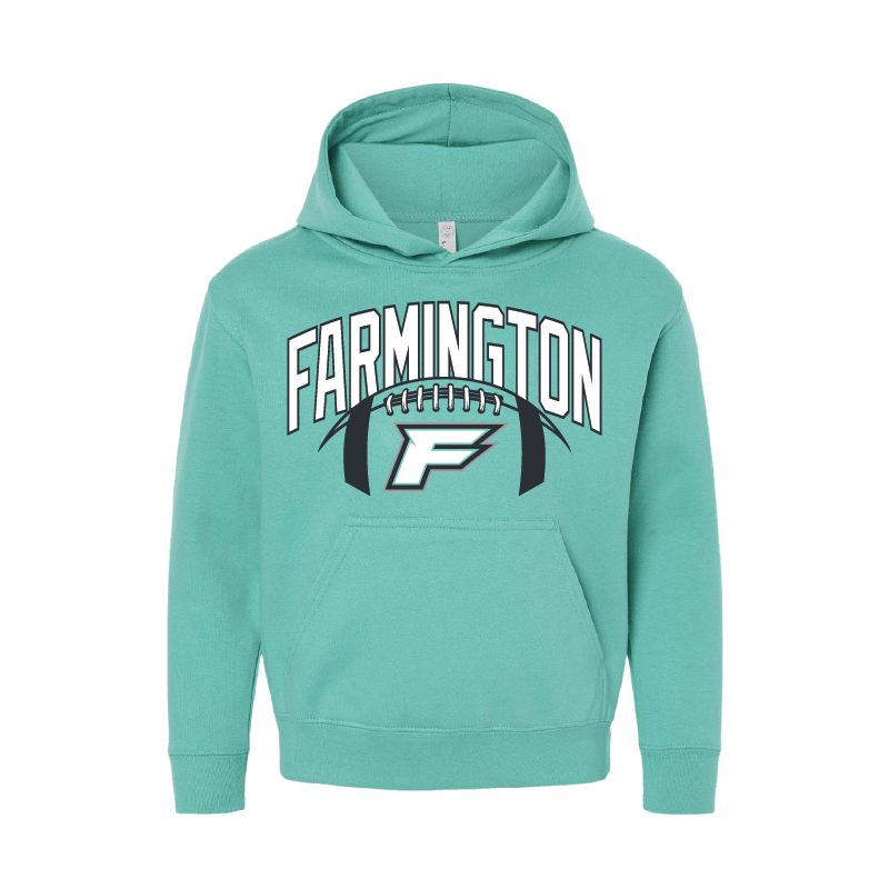 Farmington Arch w/ Football - Youth Hoodie
