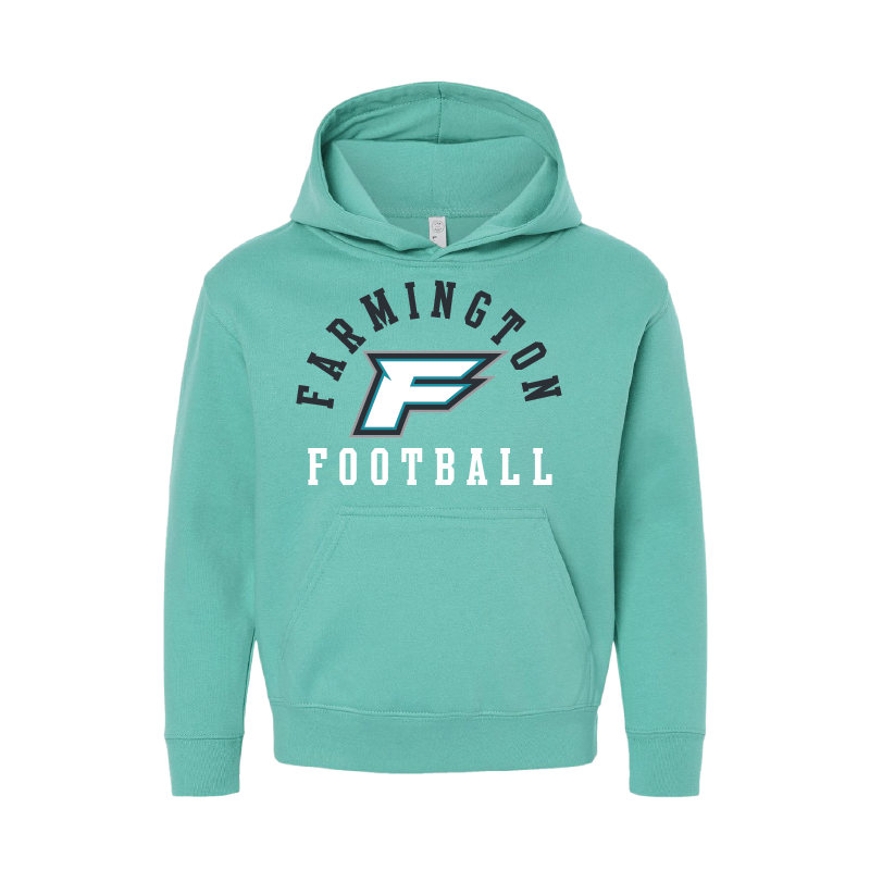 Farmington Football Arched - Youth Hoodie