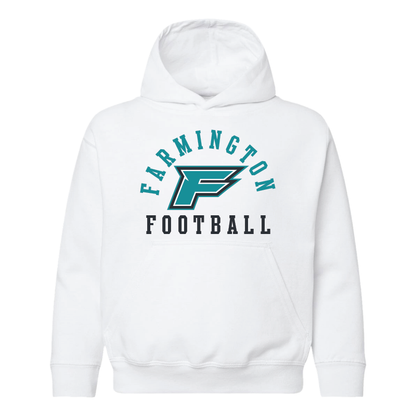Farmington Football Arched - Youth Hoodie