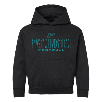 Farmington Football Outlined - Youth Hoodie