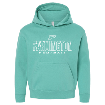 Farmington Football Outlined - Youth Hoodie