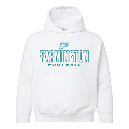 Farmington Football Outlined - Youth Hoodie