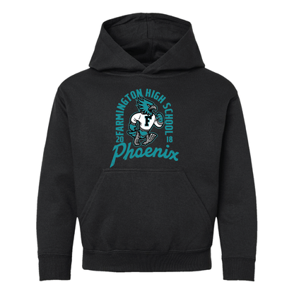Farmington High School Phoenix Vintage Mascot - Youth Hoodie