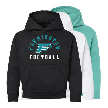 Farmington Football Arched - Youth Hoodie